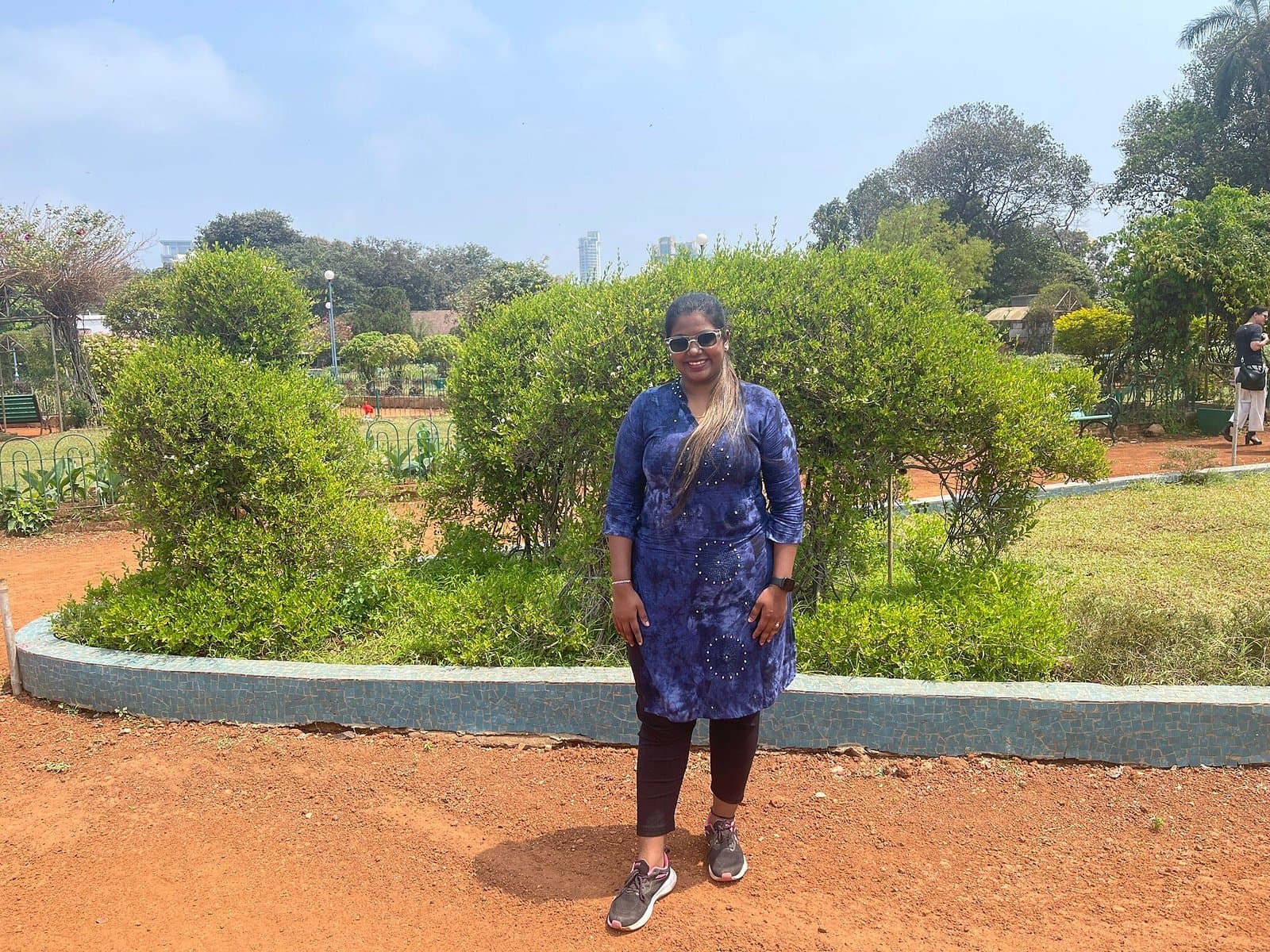 A guest in the Hanging Gardens on Malabar Hill
