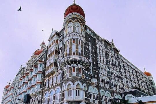 The facade of the Taj Mahal Palace Hotel