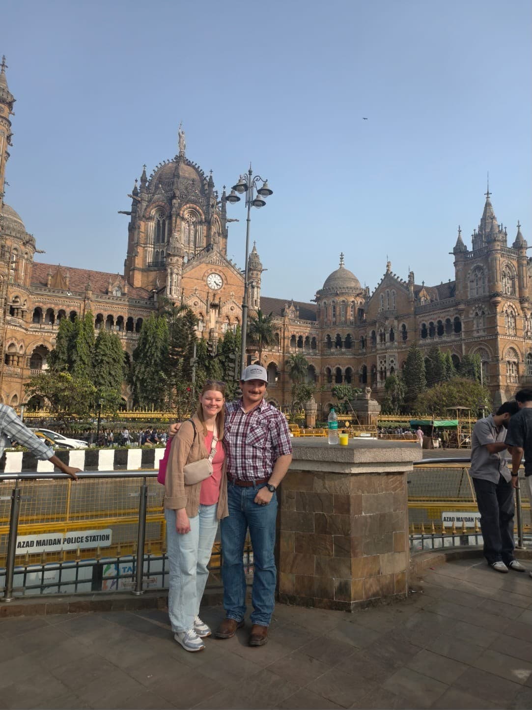 A guest in front of CST