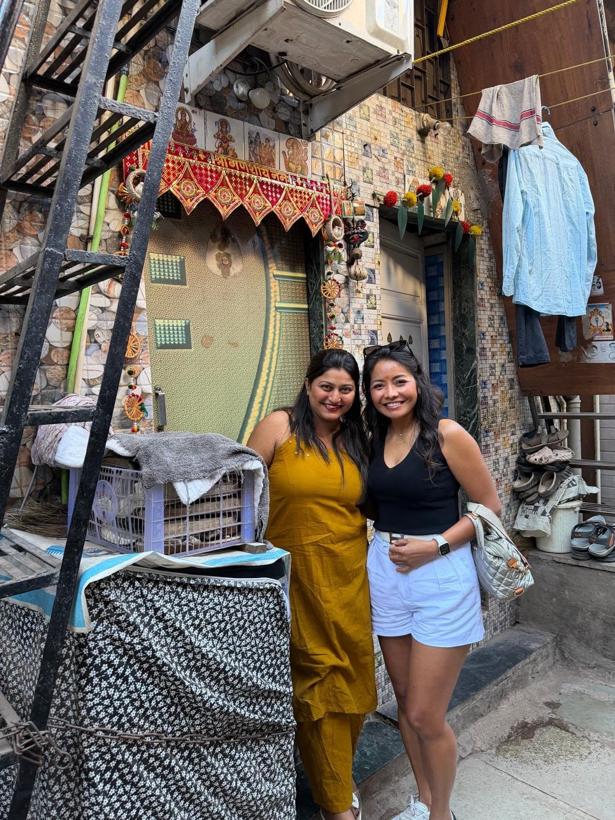 Guests at a Dharavi workshop